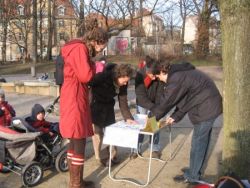 Interview im �ffentlichen Raum